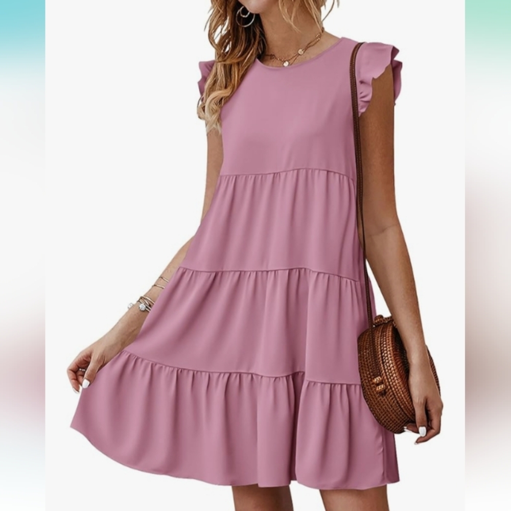 Altar'd State Tiered Mini Dress